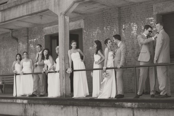 Southern Wedding Party at RR Station Museum