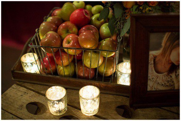 Яблочный свадебный декор