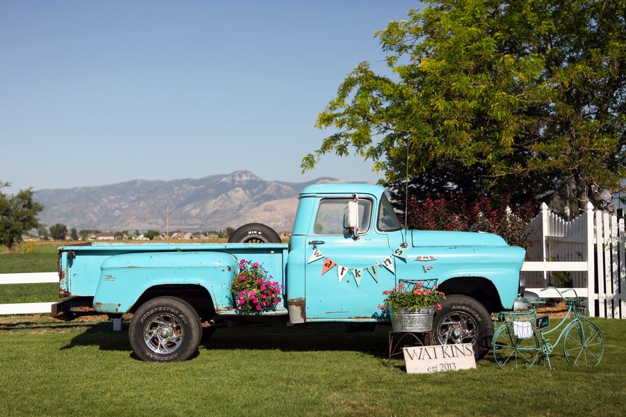 Backyard Wedding and Vintage Pickup
