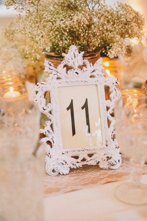 Vintage Style Frame For Table Numbers