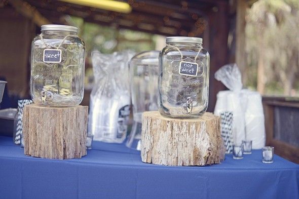 Classic Glass Jars await Country Wedding Style Teas