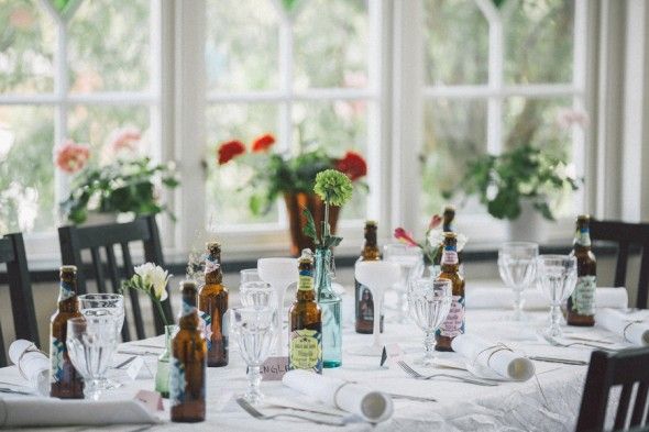Swedish Countryside Wedding Reception Table