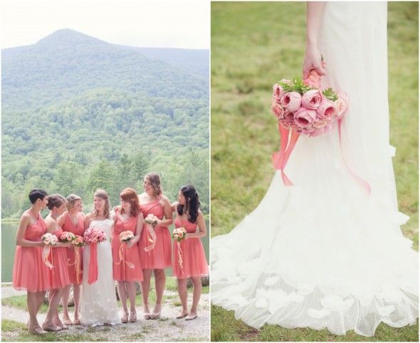 Vermont Mountains Bride and Bridesmaids