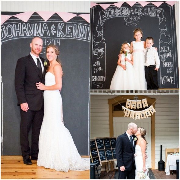Country Wedding Chalkboard Photo Sign