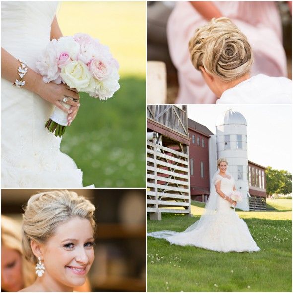 Rose Inspired Wedding Hair Style