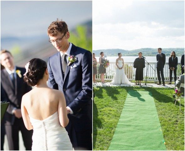 Hudson River Waterfront Wedding Ceremony