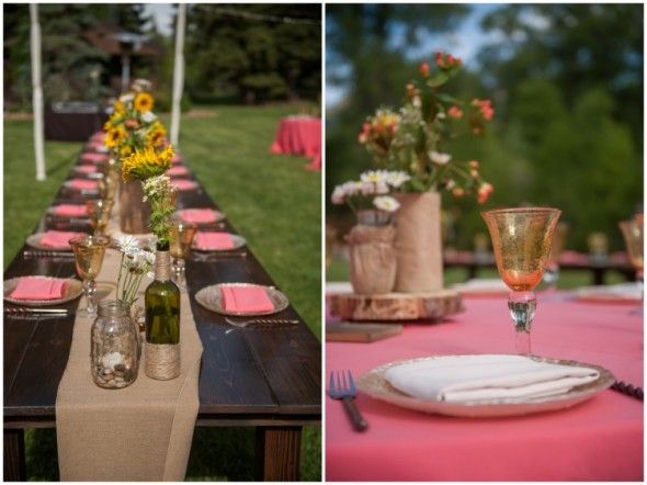 Pink Wedding Tables