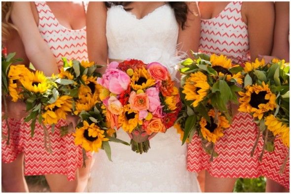 Sunflower Wedding Bouquets