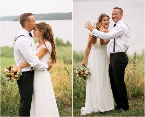 Swedish Countryside Wedding Couple