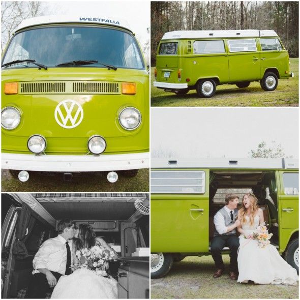 Volkswagen Bus at Southern Wedding