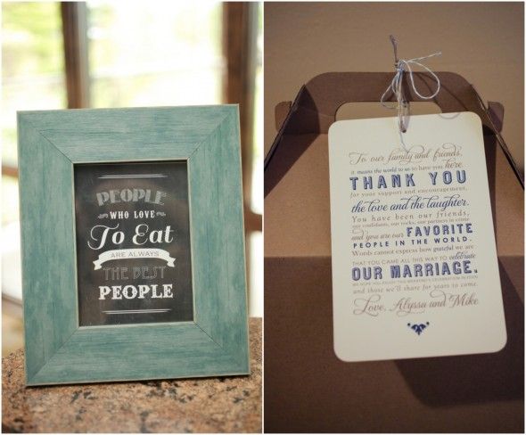 Wedding Reception Sign and Welcome Box