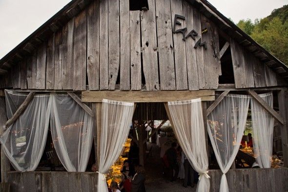 Decorated Country Wedding Barn