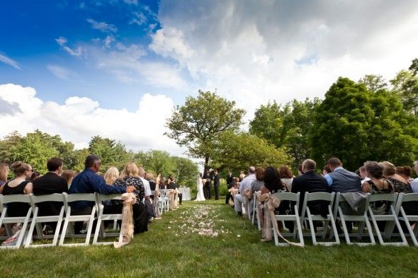 Outdoor Wedding Ceremony at Arboretum
