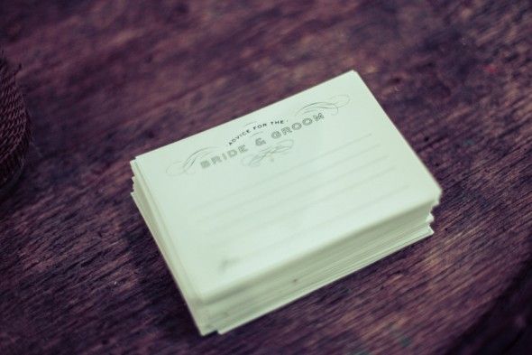 Advice Cards for the Bride and groom