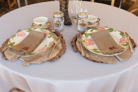 Country Wedding Placesetting