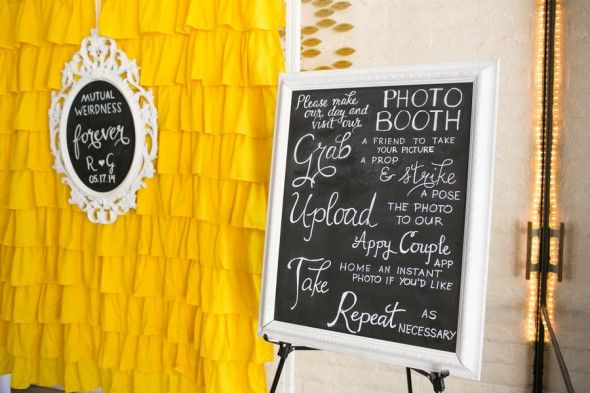 Photo Booth Props at a Wedding Reception