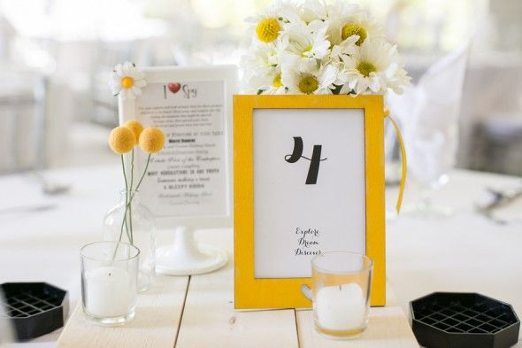 Wedding Table Numbers and I Spy Game