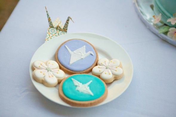 Decorated Cookies at a Rustic Wedding