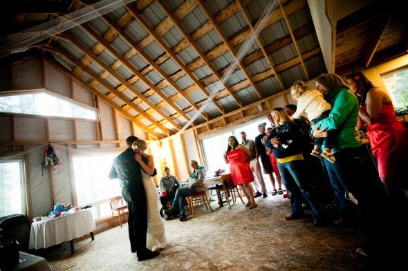 Rustic Alaskan Wedding Reception