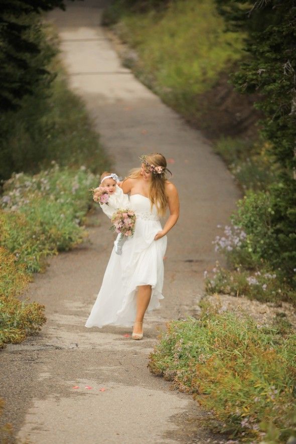 Bride and her Baby 