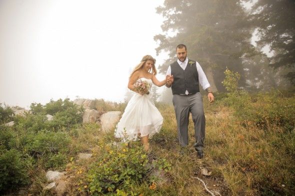 Bride + Groom Rustic Wedding in Utah Mountains