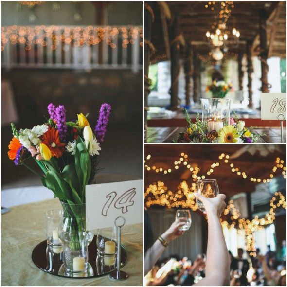 Floral Centerpieces for a Country Wedding