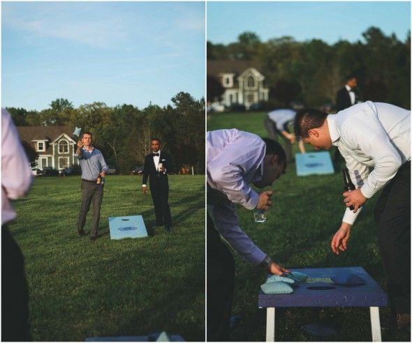 Lawn Games at a Country Wedding