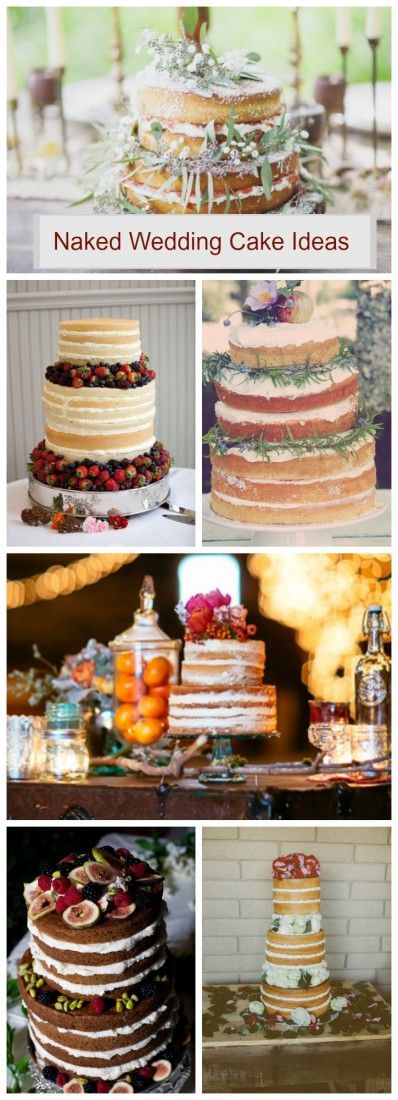 Naked Wedding Cake Ideas