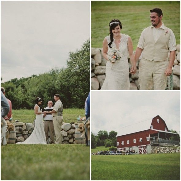 Country Outdoor Wedding Ceremony 