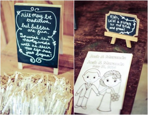 Wedding Favor Bubbles and Coloring Sheets