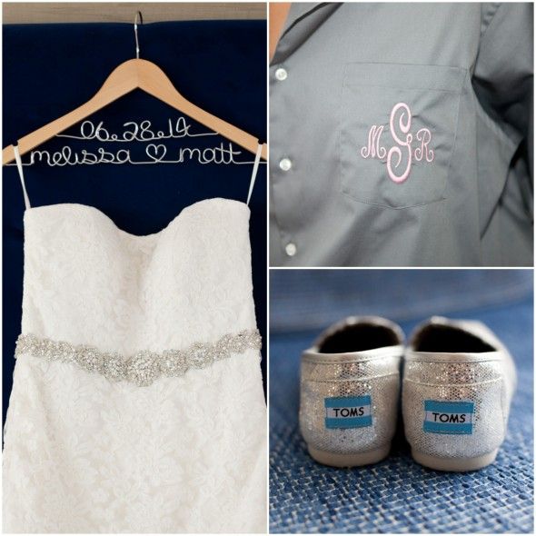 Wedding Dress Teamed with Toms Shoes