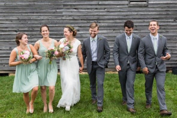 Country Rustic Wedding Party