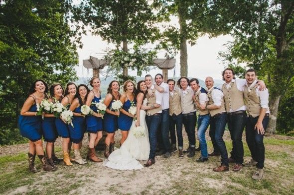 Country Wedding Bridal Party