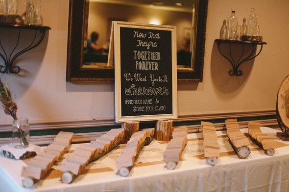 Place Cards For Rustic Wedding