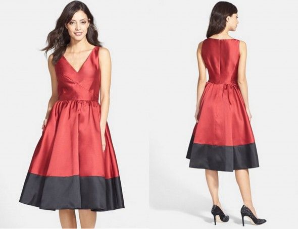 Red & Black Holiday Dress