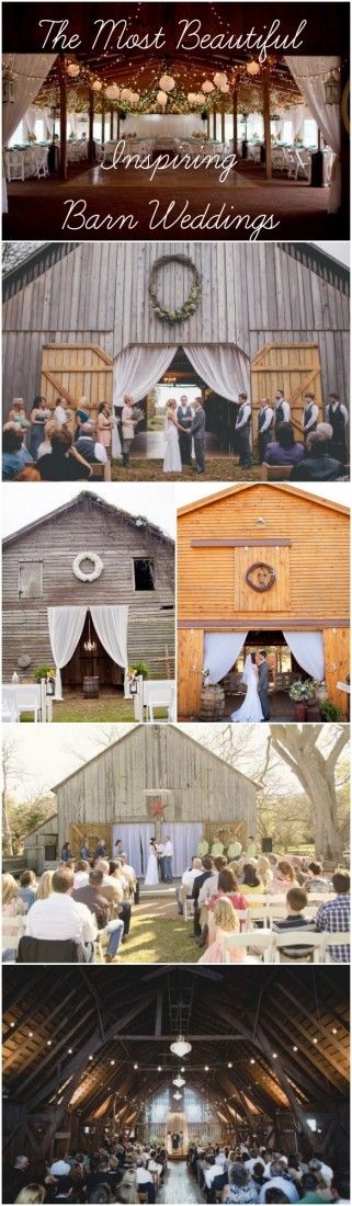 The Most Beautiful & Inspiring Barn Weddings