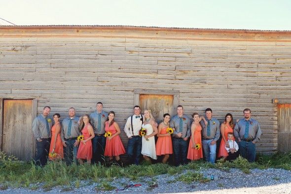 Country Wedding Party
