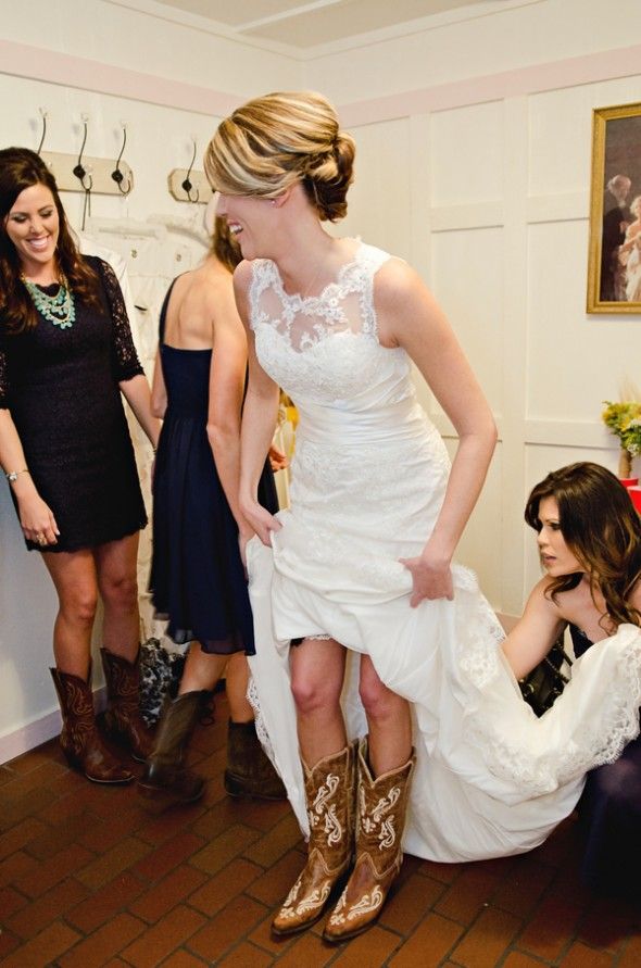 Bride in Cowboy Boots