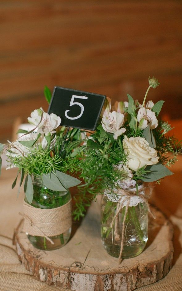Barn Wedding Table Numbers