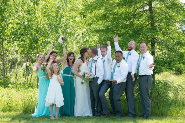 Country Wedding Bridal Party