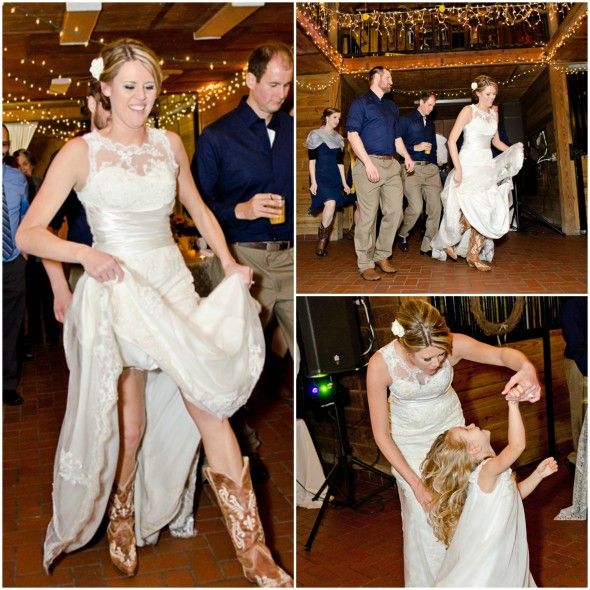 Country Bride Dancing at Reception