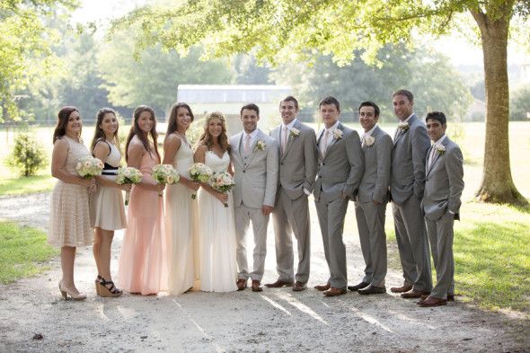 Rustic Country Wedding Bridal Party