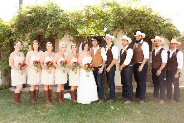 Western Style Wedding Party