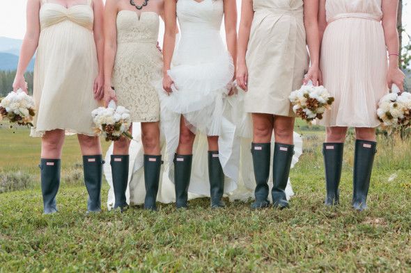 Bridesmaids In Hunter Boots