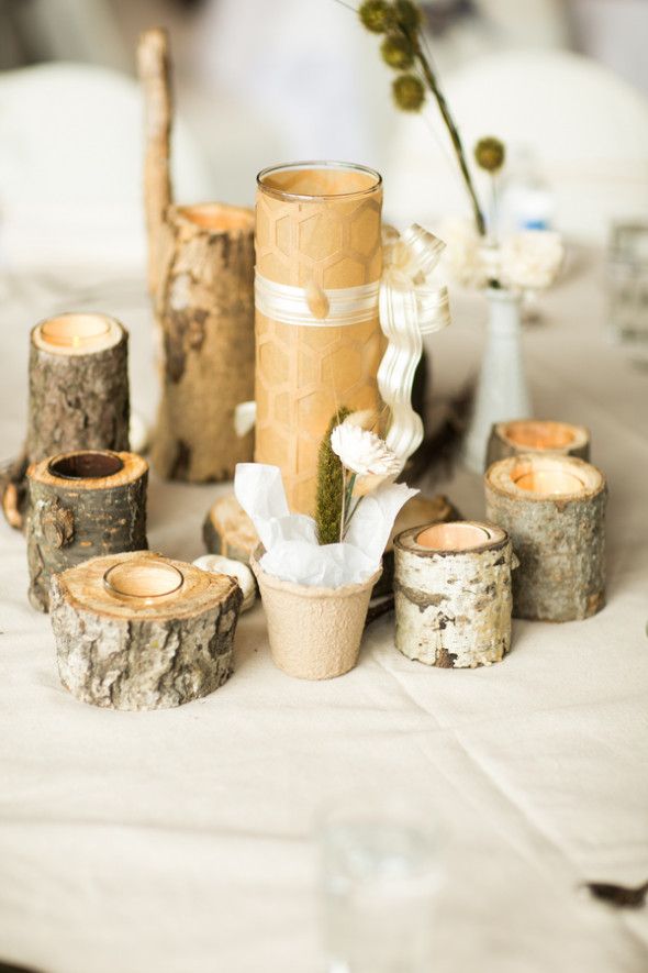 Wood Wedding Table Decorations