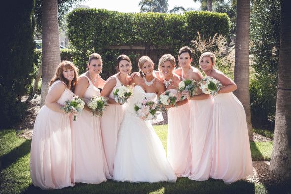 Soft Pink Bridesmaid Dresses