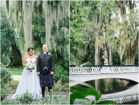 Rustic Southern Wedding Bride and Groom