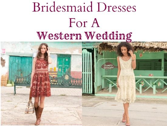 Western Wedding Bridesmaid Dresses
