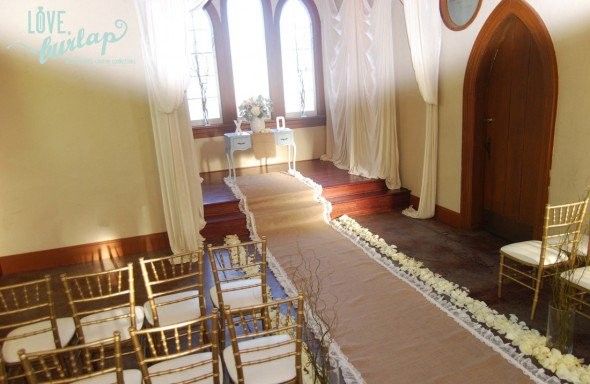 Burlap Wedding Aisle Runner - From 10 Great Ways To Use Burlap At Your Wedding