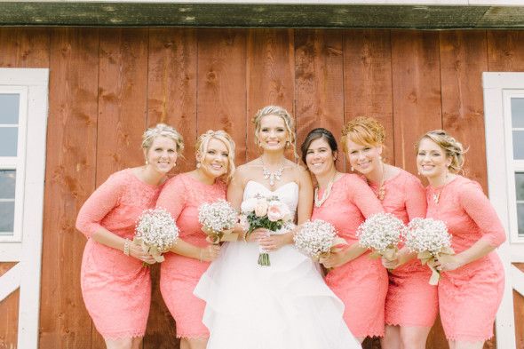 Pink Wedding Bridesmaid Dresses